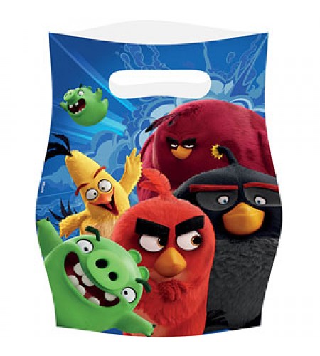 SACO PRESENTE AZUL ANGRY BIRDS 